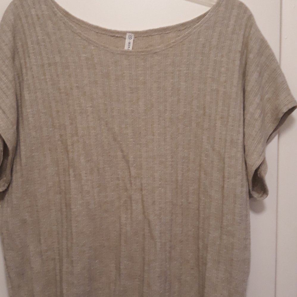 Tan shirt